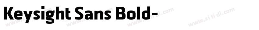 Keysight Sans Bold字体转换